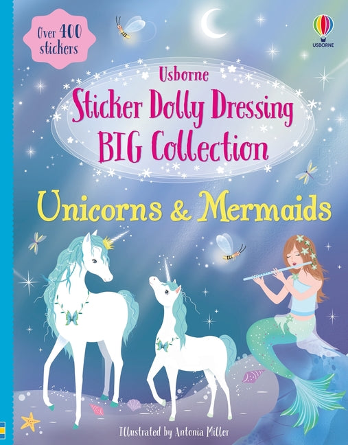 Book cover for Sticker Dolly Dressing Big Collection Unicorns & Mermaids