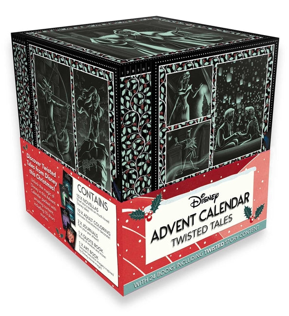 Book cover for Disney: Twisted Tales Advent Calendar: With 10 New Short Stories, Coloring Books, Exclusive Content, and More
