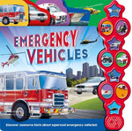 Book cover for Emergency Vehicles: Interactive Children's Sound Book with 10 Buttons