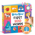 Book cover for Ditty Bird First 100 Words Interactive Sound Book for Toddlers 1- 3 Speech Therapy Educational Learning Books for 1 Year Old