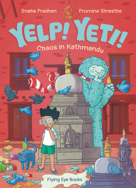 Book cover for Yelp! Yeti! Chaos in Kathmandu (Library Edition)