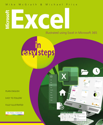 Book cover for Microsoft Excel in Easy Steps: Illustrated Using Excel in Microsoft 365