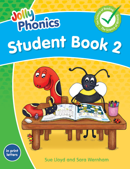 Book cover for Jolly Phonics Student Book 2: In Print Letters (American English Edition)