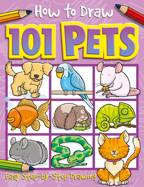 Book cover for How to Draw 101 Pets