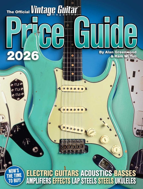 Book cover for Official Vintage Guitar Magazine Price Guide 2026