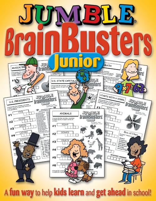 Book cover for Jumble Brainbusters Junior: Because Learning Can Be Fun!