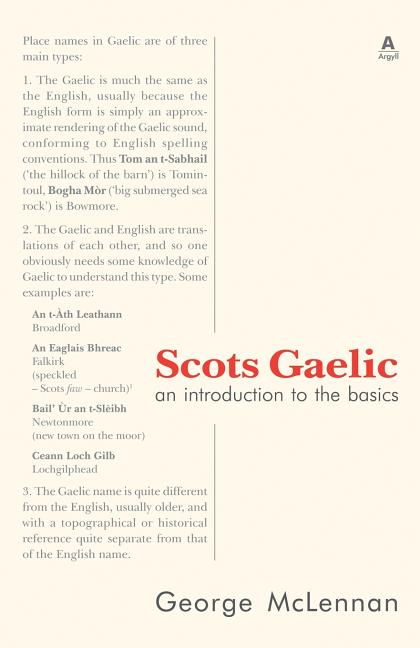 Book cover for Scots Gaelic: an introduction to the basics
