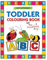 Book cover for My Alphabet Toddler Colouring Book with The Learning Bugs: Fun Colouring Books for Toddlers & Kids Ages 2, 3, 4 & 5 - Teaches ABC, Letters & Words for