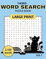 Book cover for Themed Word Search Puzzle Book Vol. 1