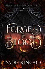 Book cover for Forged in Blood: A dark paranormal/ fantasy romance