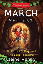 Book cover for St. Patrick's Day and the Lost Treasure Blackthorn Stables March Mystery - Dyslexia Friendly