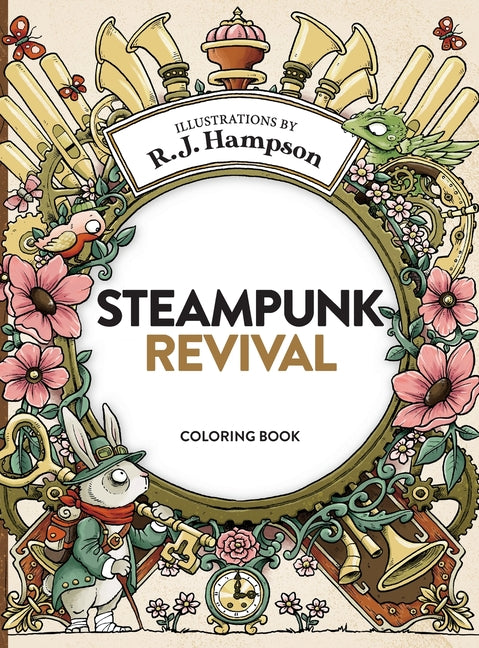 Book cover for Steampunk Revival Coloring Book
