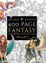Book cover for 400 Page Fantasy Coloring Collection