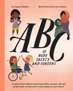 Book cover for ABC of Body Safety and Consent: teach children about body safety, consent, safe/unsafe touch, private parts, body boundaries & respect