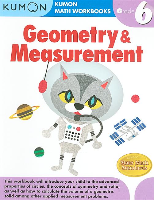 Book cover for Kumon Grade 6 Geometry and Measurement