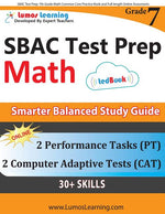 Book cover for SBAC Test Prep: 7th Grade Math Common Core Practice Book and Full-length Online Assessments: Smarter Balanced Study Guide With Perform