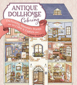 Book cover for Antique Dollhouse Coloring: Enchanting Miniature Worlds to Color & Explore