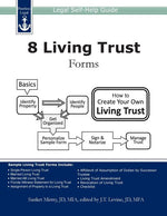 Book cover for 8 Living Trust Forms: Legal Self-Help Guide