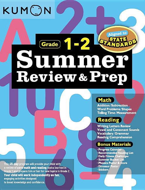 Book cover for Kumon Summer Review and Prep 1-2