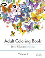 Book cover for Adult Coloring Book: Stress Relieving Patterns, Volume 2
