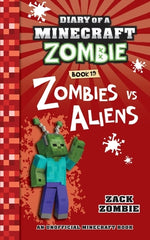 Book cover for Diary of a Minecraft Zombie Book 19: Zombies Vs. Aliens