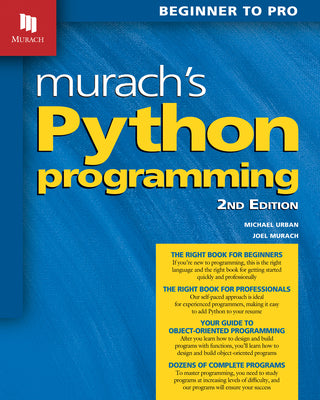 Book cover for Murach's Python Programming (2nd Edition)