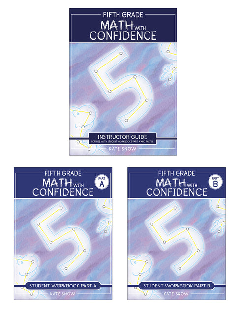 Book cover for Fifth Grade Math with Confidence Complete Bundle