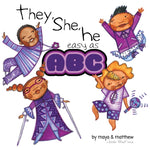 Book cover for They, She, He easy as ABC