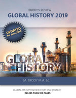 Book cover for Brody's Review: Global History 2019: GLOBAL HISTORY REVIEW FROM 1750-PRESENT IN LESS THAN 100 PAGES