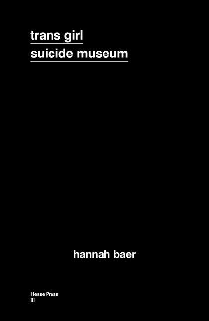 Book cover for Trans Girl Suicide Museum