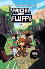 Book cover for The Minecraft-Inspired Misadventures of Frigiel and Fluffy Vol 1