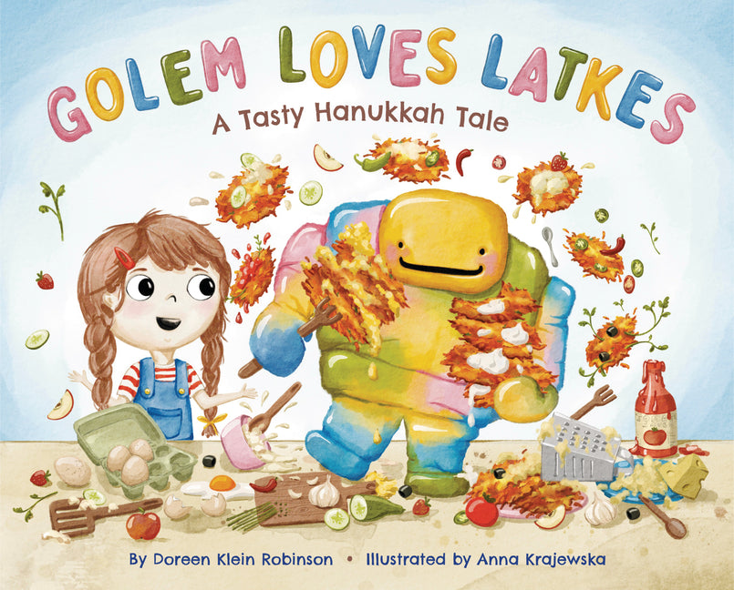 Book cover for Golem Loves Latkes: A Tasty Hanukkah Tale