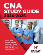 Book cover for CNA Study Guide 2024-2025: Review Book with 300 Practice Questions & Answer Explanations for the Certified Nursing Assistant Exam