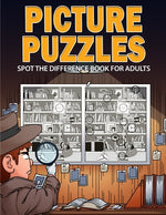Book cover for Picture Puzzles: Spot the Difference Book for Adults