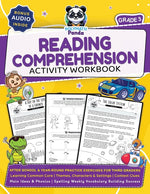 Book cover for 3rd Grade Reading Comprehension Activity Workbook: Learning Common Core Themes, Characters & Settings Context Clues, Main Ideas & Phonics Spelling Wee