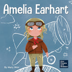 Book cover for Amelia Earhart: A Kid's Book About Flying Against All Odds