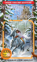 Book cover for The Warlock and the Unicorn (Choose Your Own Adventure)