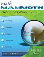 Book cover for Math Mammoth Grade 6-B Worktext
