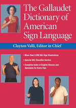 Book cover for The Gallaudet Dictionary of American Sign Language
