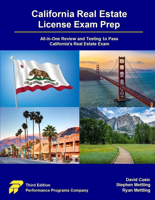 Book cover for California Real Estate License Exam Prep: All-in-One Review and Testing to Pass California's Real Estate Exam