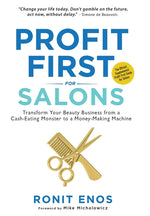 Book cover for Profit First for Salons: Transform Your Beauty Business from a Cash-Eating Monster to a Money-Making Machine