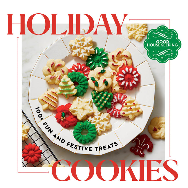 Book cover for Good Housekeeping Holiday Cookies: 100 Fun and Festive Treats to Enjoy Throughout the Season