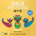 Book cover for Bitty Bao Dragon Boat Festival: A Bilingual Book in English and Mandarin with Traditional Characters, Zhuyin, and Pinyin