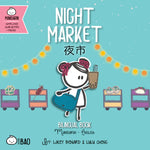Book cover for Night Market - Simplified: A Bilingual Book in English and Mandarin with Simplified Characters and Pinyin