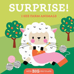 Book cover for Surprise! I See Farm Animals