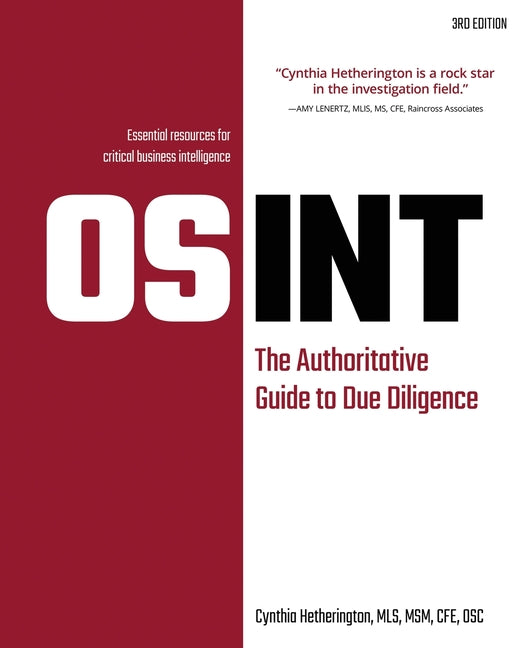 Book cover for Osint: The Authoritative Guide to Due Diligence