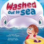 Book cover for Washed Out to Sea: A Heartwarming Ocean Adventure for Kids Ages 4-8