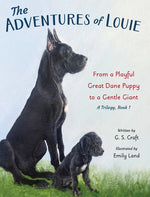 Book cover for Adventures of Louie: From a Playful Great Dane Puppy to a Gentle Giant