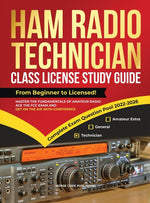 Book cover for Ham Radio Technician Class License Study Guide: From Beginner to Licensed! Master the Fundamentals of Amateur Radio, Ace the FCC Exam and Get on the A