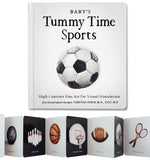 Book cover for Baby's Tummy Time Sports: High-Contrast Fine Art for Visual Stimulation